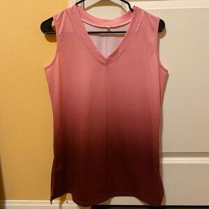 Pink ombré tank top